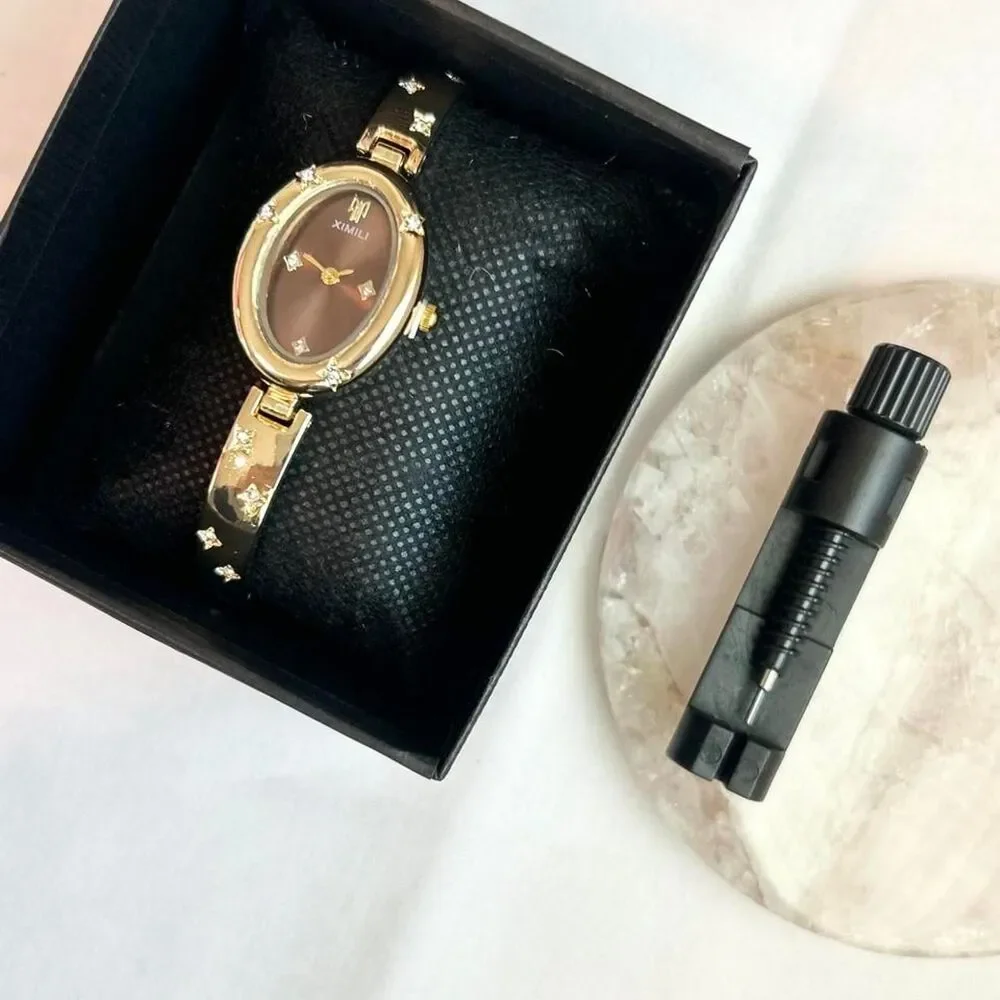 Vintage Inspired Luxury Gold Tone Watch